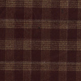 Dark Red Plaid Woven, Poly-Viscose