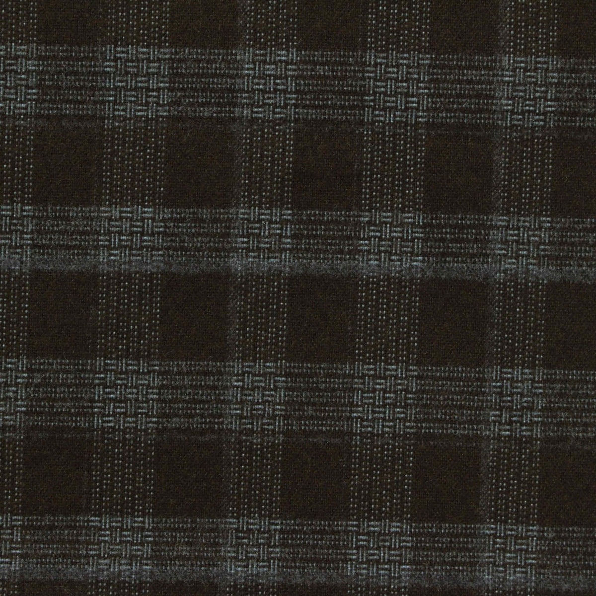 Dark Grey Plaid Woven, Poly-Viscose, 285 gsm, 150 cm, ref EF-265159
