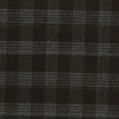 Dark Grey Plaid Woven, Poly-Viscose, 285 gsm, 150 cm, ref EF-265159