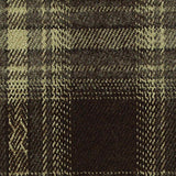 Dark Brown Bold-Plaid Woven, Poly-Viscose — texture