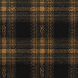 Black Plaid Woven, Poly-Viscose