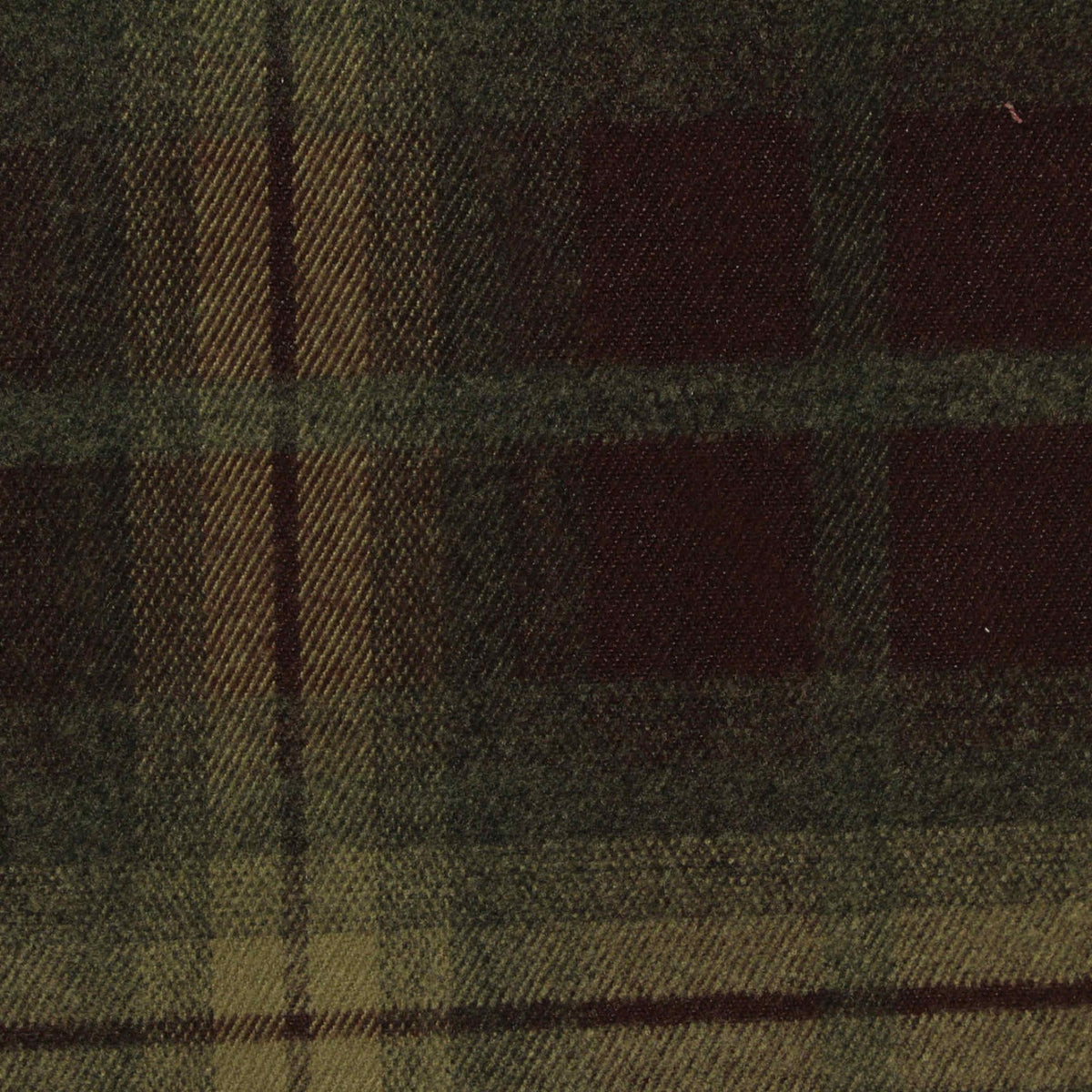 Dark Green Plaid Woven, Poly-Viscose, 285 gsm, 150 cm, ref EF-265162