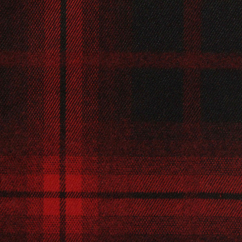 Red Plaid Woven, Poly-Viscose, 285 gsm, 150 cm, ref EF-265163
