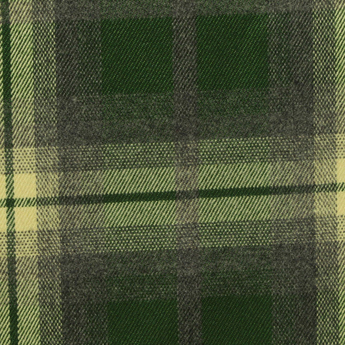 Dark Green Plaid Woven, Poly-Viscose, 285 gsm, 150 cm, ref EF-265164