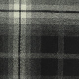 Black Plaid Woven, Poly-Viscose