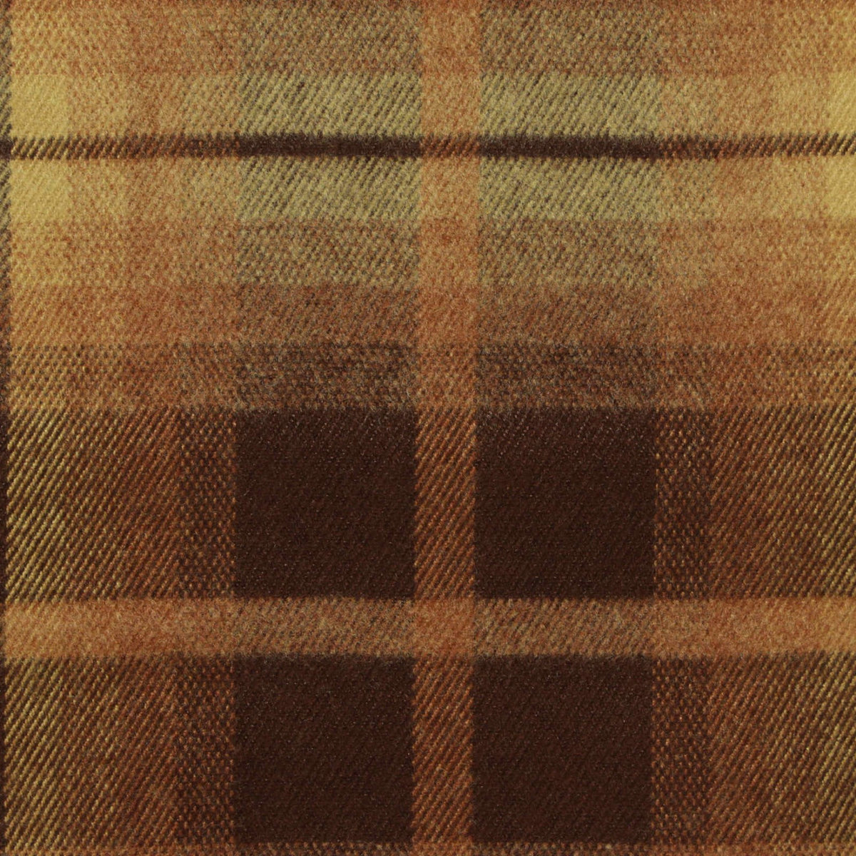 Brown Plaid Woven, Poly-Viscose, 285 gsm, 150 cm, ref EF-265166