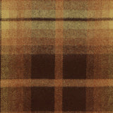 Brown Plaid Woven, Poly-Viscose