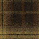 Dark Brown Plaid Woven, Poly-Viscose