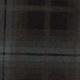 Dark Grey Plaid Woven, Poly-Viscose