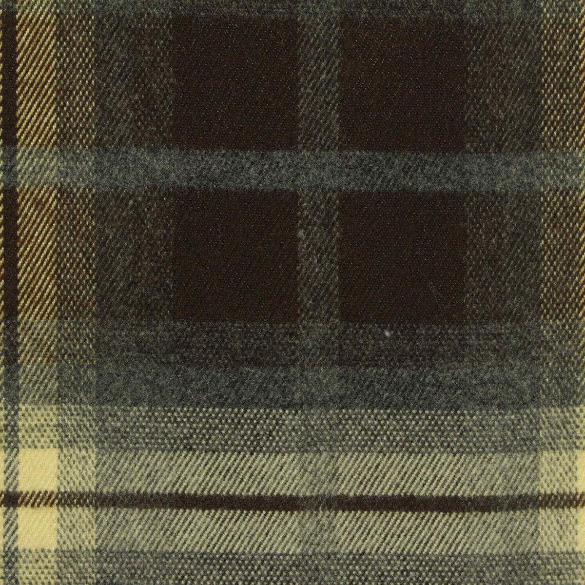 Dark Brown Plaid Woven, Poly-Viscose, 285 gsm, 150 cm, ref EF-265170