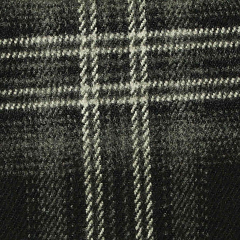Dark Grey Plaid Woven, Poly-Viscose, 285 gsm, 150 cm, ref EF-265173