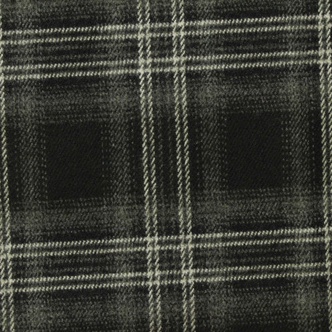 Dark Grey Plaid Woven, Poly-Viscose, 285 gsm, 150 cm, ref EF-265173