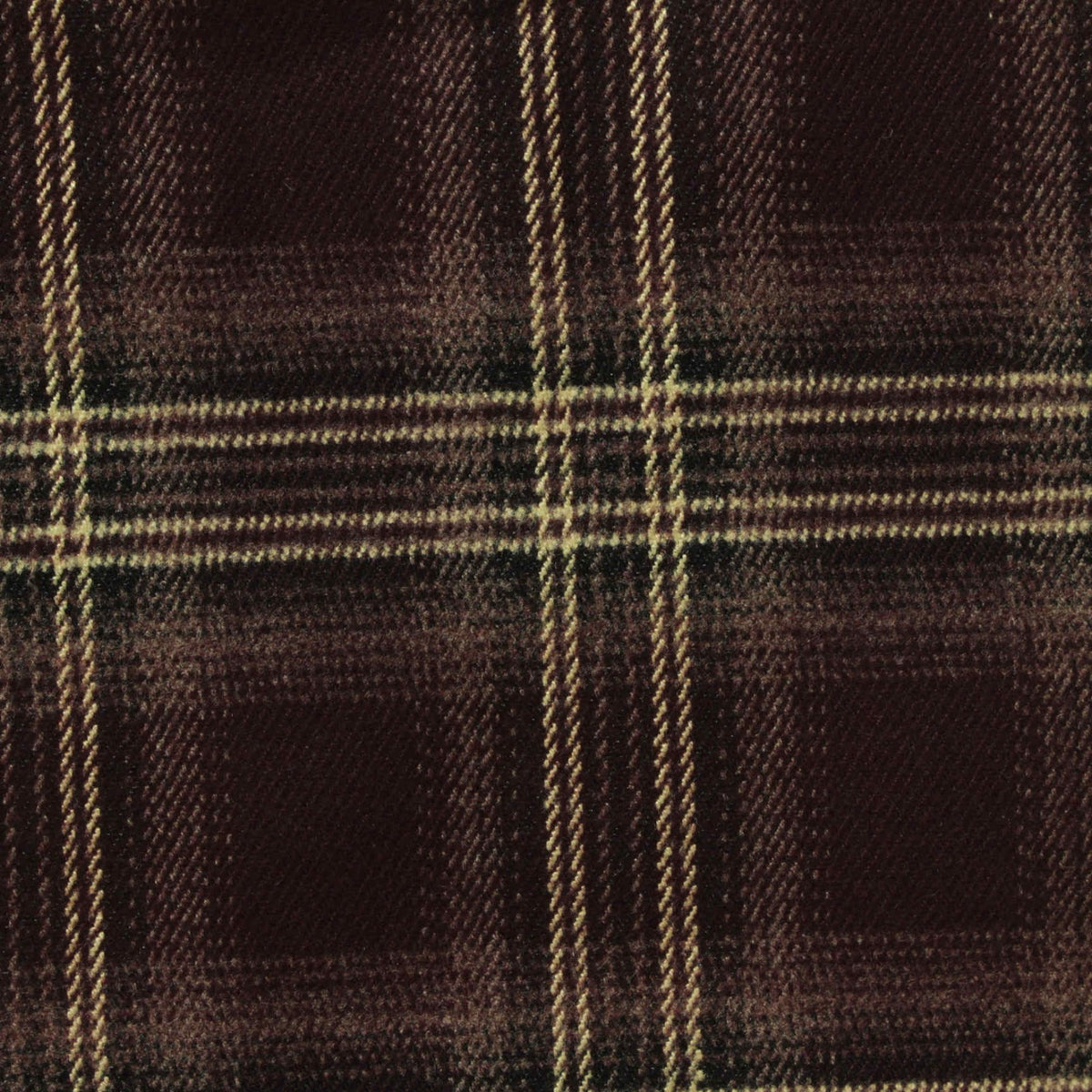 Dark Brown Plaid Woven, Poly-Viscose, 285 gsm, 150 cm, ref EF-265174