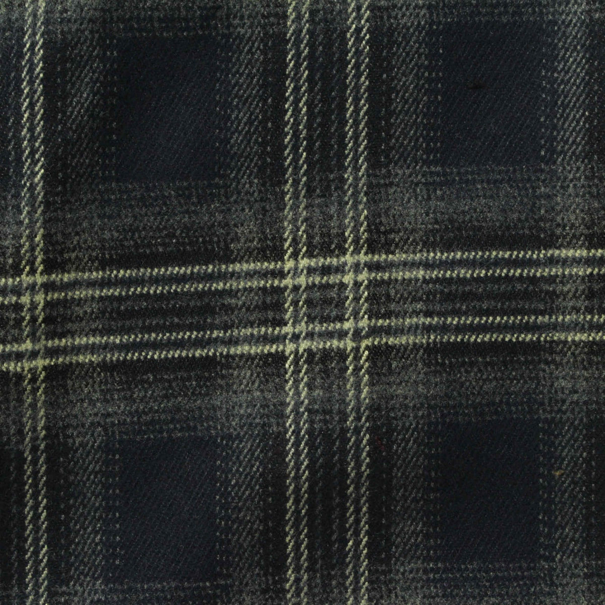 Dark Blue Plaid Woven, Poly-Viscose