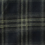 Dark Blue Plaid Woven, Poly-Viscose