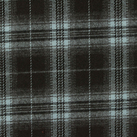 Dark Grey Plaid Woven, Poly-Viscose, 285 gsm, 150 cm, ref EF-265176