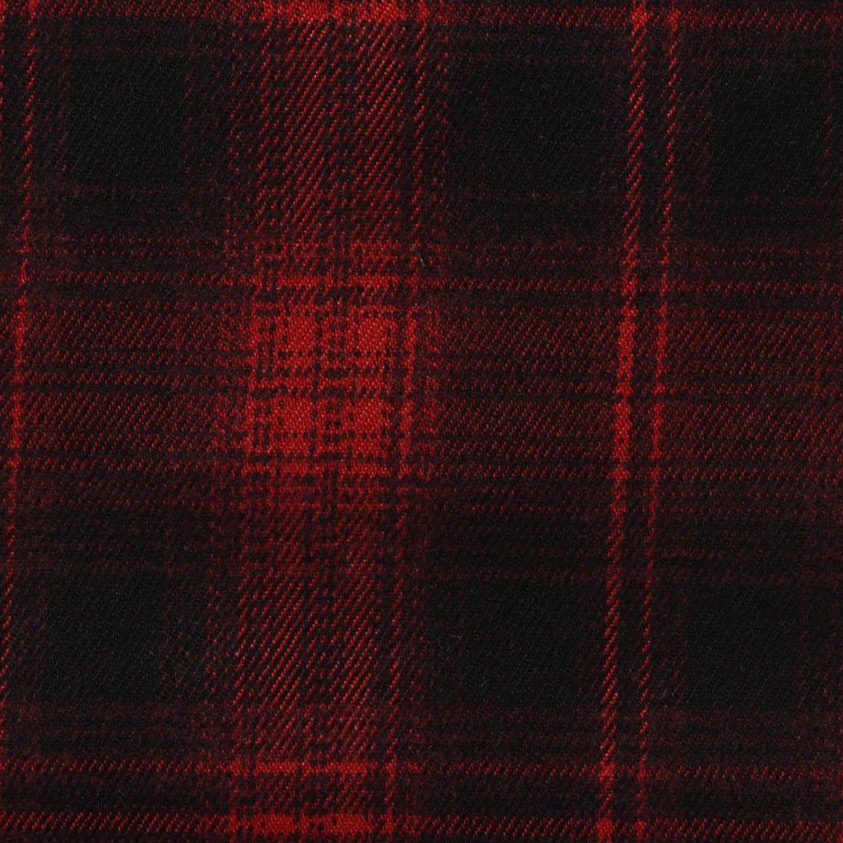 Red Plaid Woven, Poly-Viscose, 290 gsm