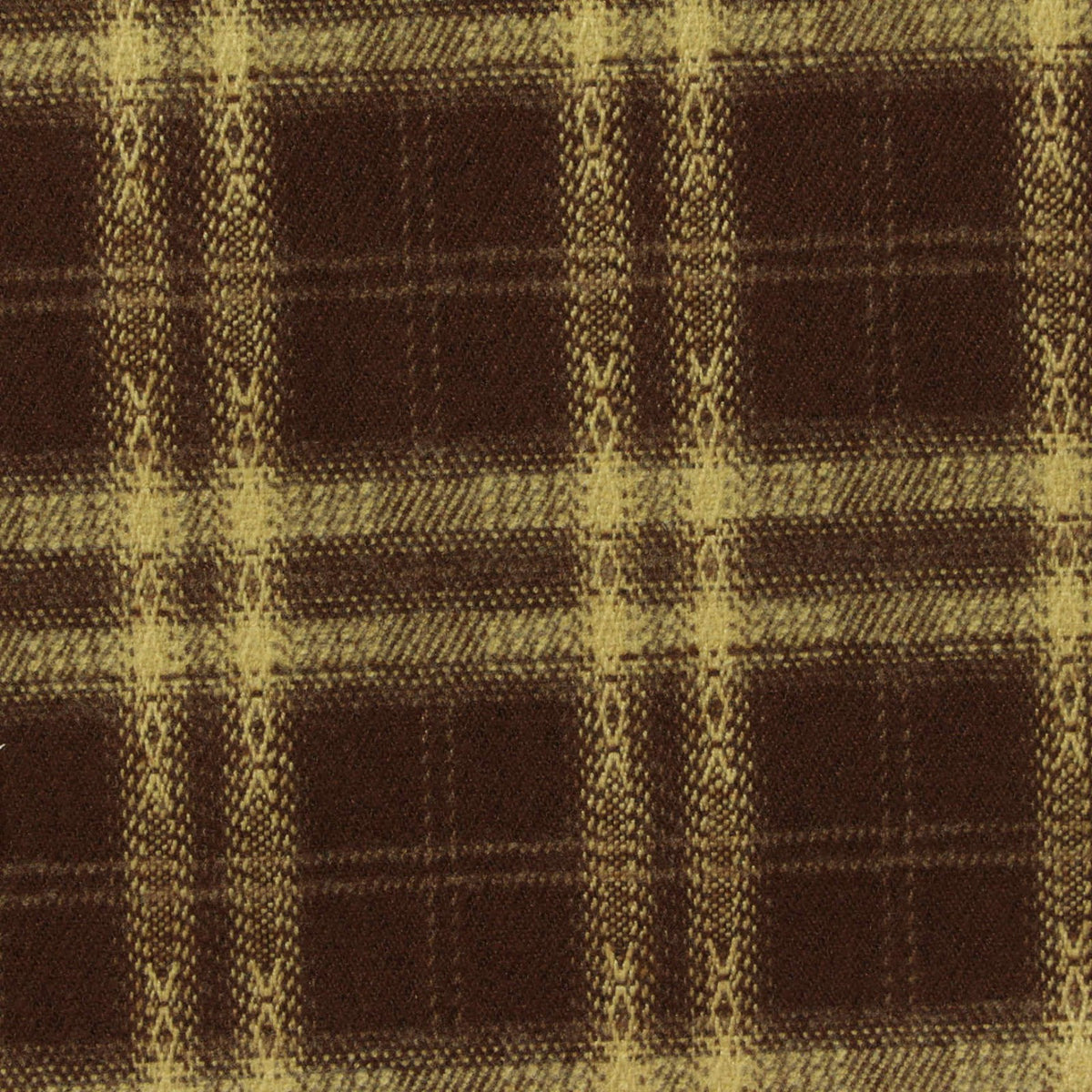 Brown Plaid Woven, Poly-Viscose, 285 gsm, 150 cm, ref EF-265181