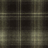 Olive-Green Plaid Woven, Poly-Viscose