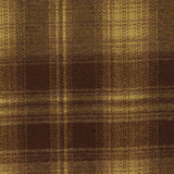 Brown Plaid Woven, Poly-Viscose