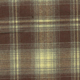 Brown Plaid Woven, Poly-Viscose