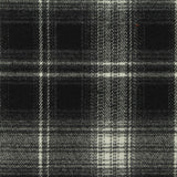 Black Plaid Woven, Poly-Viscose