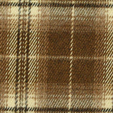 Brown Plaid Woven, Poly-Viscose — texture