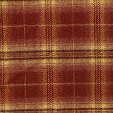 Red Plaid Woven, Poly-Viscose