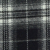 Black Plaid Woven, Poly-Viscose — texture
