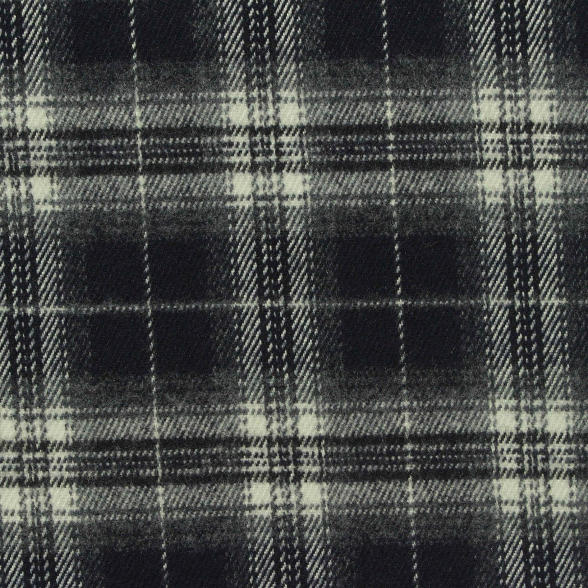 Dark Grey Plaid Woven, Poly-Viscose, 285 gsm, 150 cm, ref EF-265195