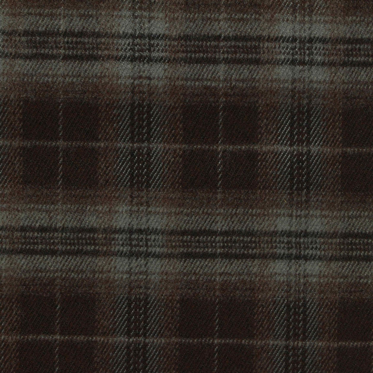 Dark Brown Plaid Woven, Poly-Viscose, 285 gsm, 150 cm, ref EF-265198