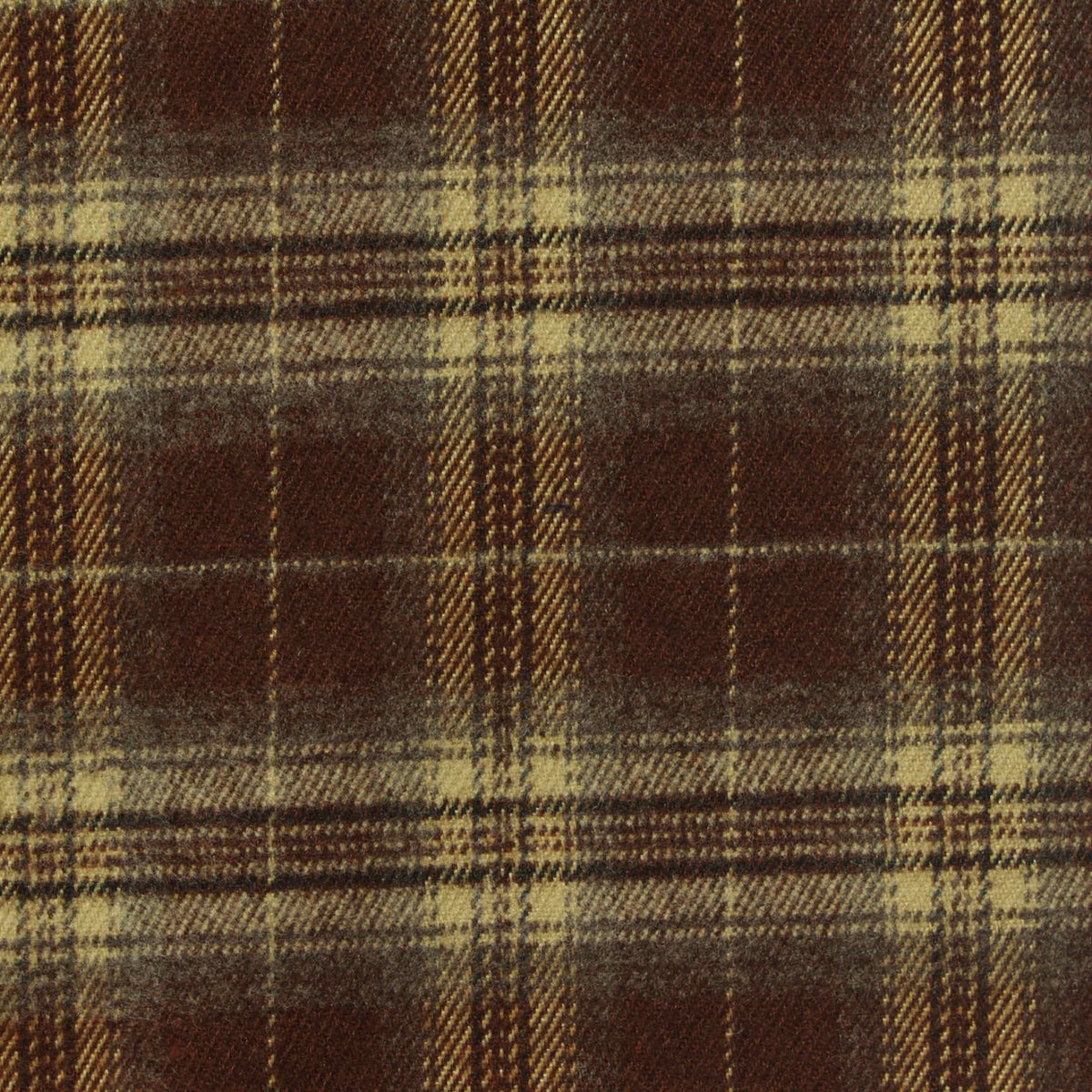 Brown Plaid Woven, Poly-Viscose, 285 gsm, 150 cm, ref EF-265199