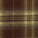 Brown Plaid Woven, Poly-Viscose, 285 gsm, 150 cm, ref EF-265199 — texture