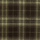 Brown Plaid Woven, Poly-Viscose