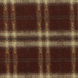 Maroon Bold-Plaid Woven, Poly-Viscose