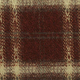 Maroon Bold-Plaid Woven, Poly-Viscose, 285 gsm, 150 cm, ref EF-265205 — texture