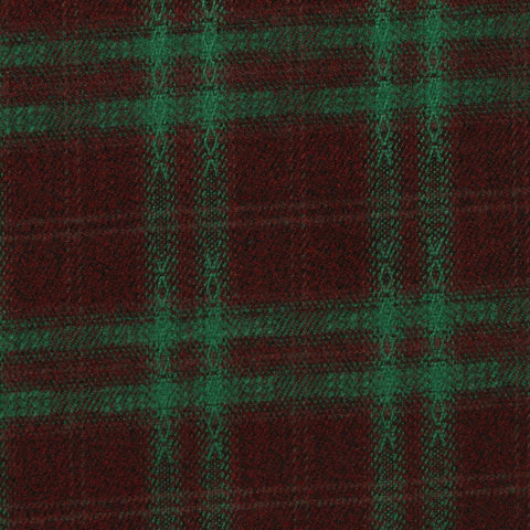 Green Plaid Woven, Poly-Viscose