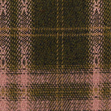 Dark Green Plaid Woven, Poly-Viscose — texture