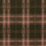 Dark Green Plaid Woven, Poly-Viscose