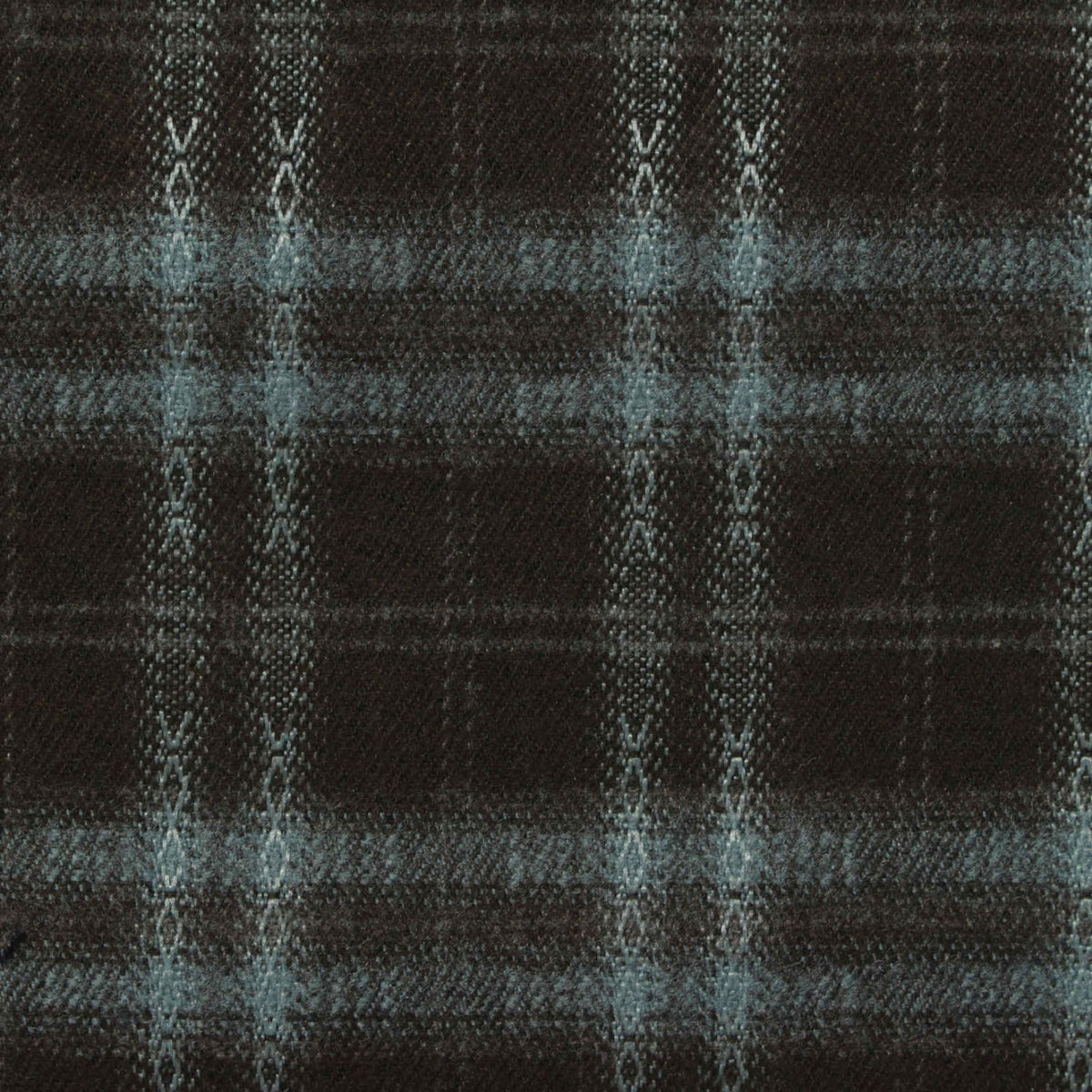 Dark Brown Plaid Woven, Poly-Viscose, 285 gsm, 150 cm, ref EF-265209