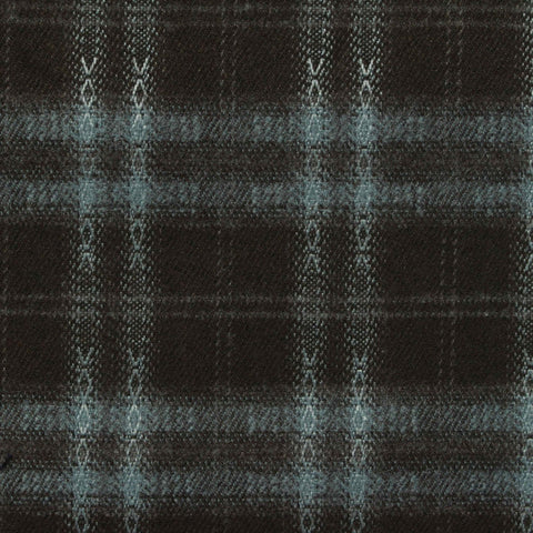 Dark Brown Plaid Woven, Poly-Viscose, 285 gsm, 150 cm, ref EF-265209
