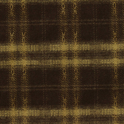 Dark Brown Plaid Woven, Poly-Viscose, 285 gsm, 150 cm, ref EF-265210