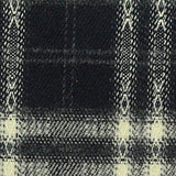 Black Plaid Woven, Poly-Viscose, 285 gsm, 150 cm, ref EF-265211 — texture