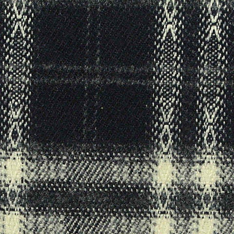 Black Plaid Woven, Poly-Viscose, 285 gsm, 150 cm, ref EF-265211