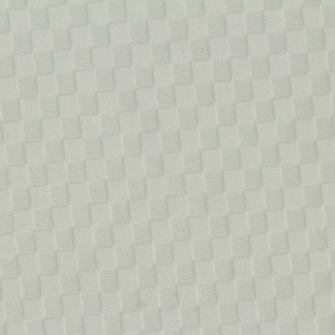 White Tone-on-Tone Square Warp Knit, Nylon-Spandex