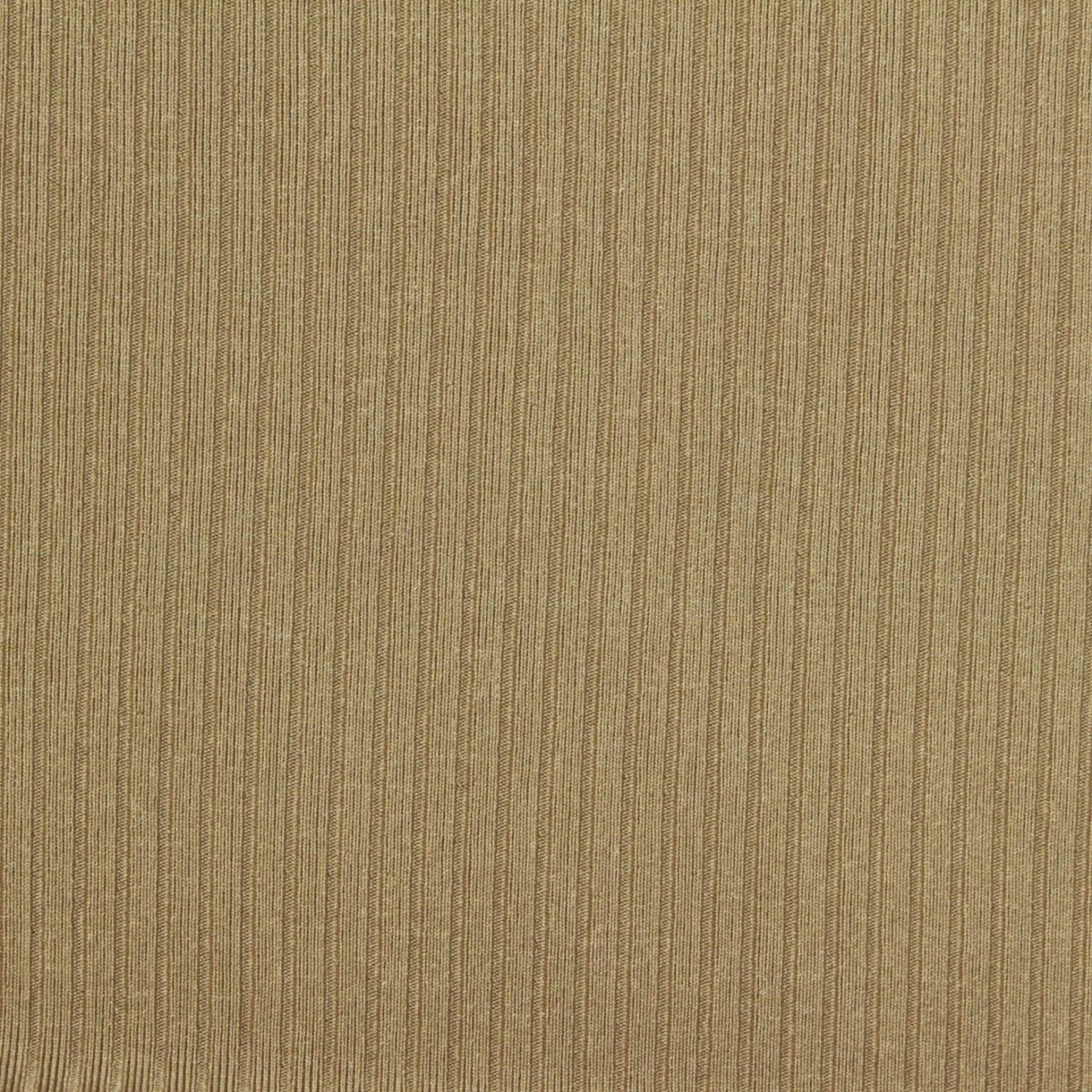 Polyester Stretch Rib Knit Fabric, 250 gsm, 165 cm — Khaki