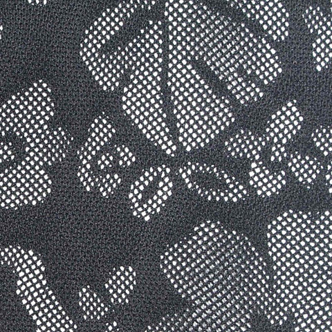 Black Floral Lace, Nylon-Spandex, 147 gsm