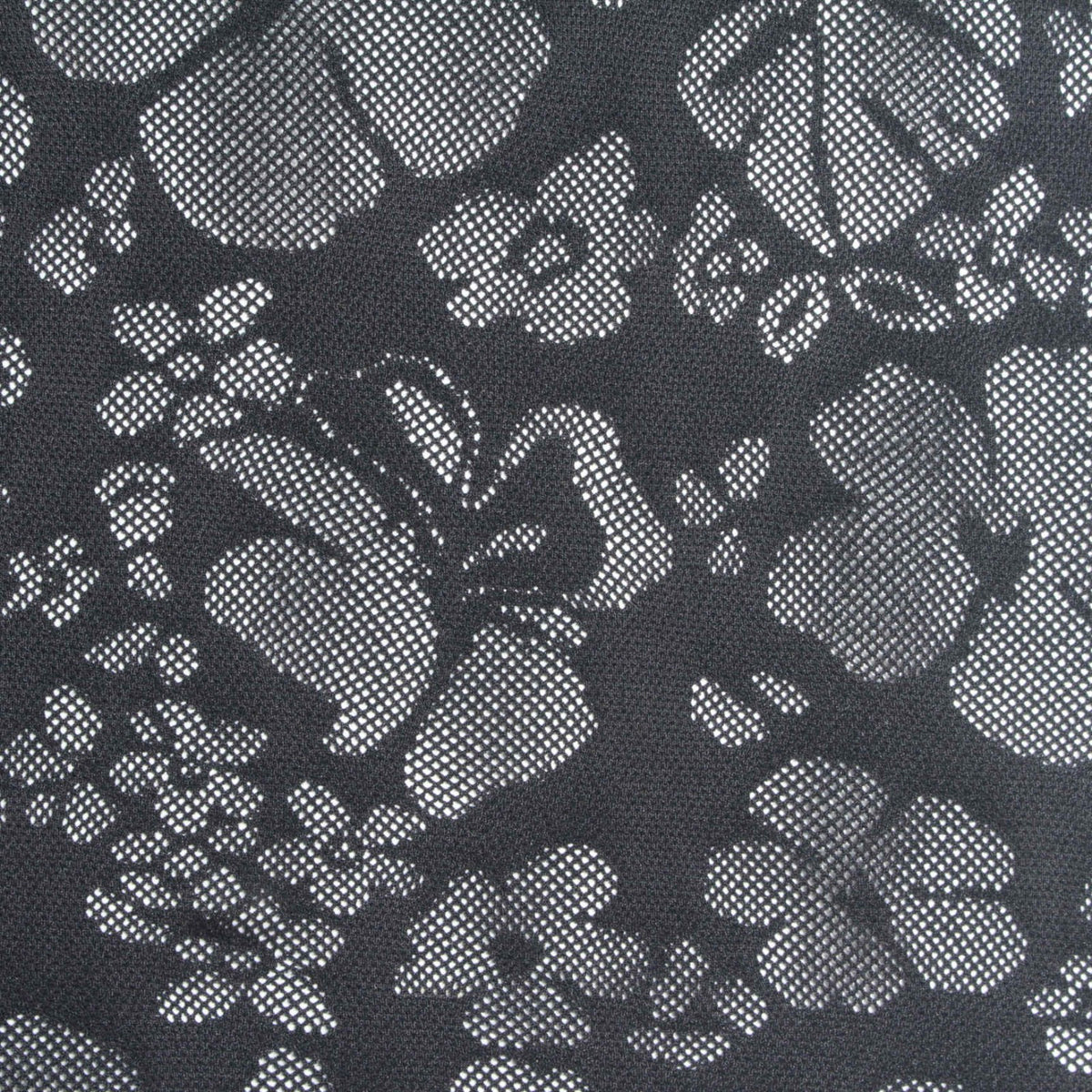Black Floral Lace, Nylon-Spandex, 147 gsm