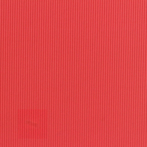 Nylon Stretch Rib Knit Fabric, 170 gsm, 135 cm — Red