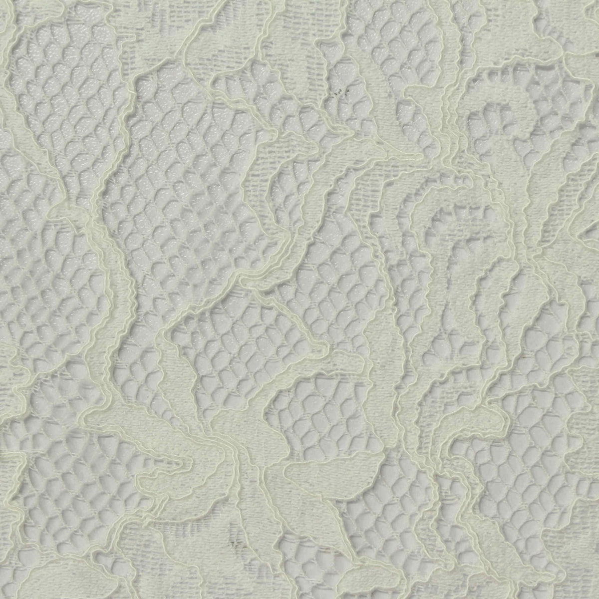 Cream Floral Lace, Cotton-Nylon, 147 gsm